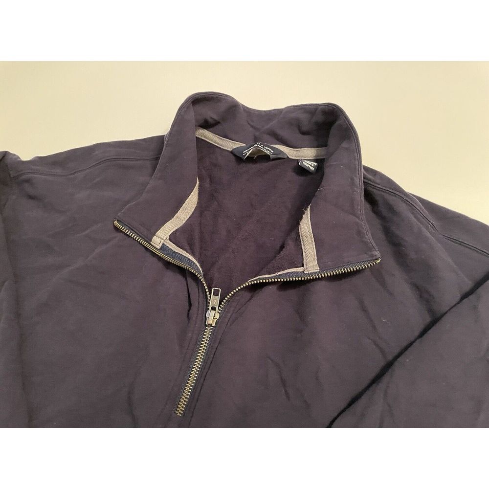 Roundtree & Yorke Men's 1/4 Zip Blue Long Sleeve Pullover‎ 2XLT